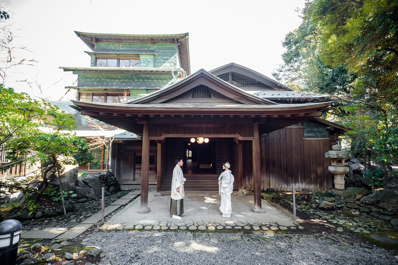 和装,白無垢,和邸宅,洋館,銅御殿,写真だけの結婚式,前撮り,フォトウエディング