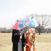 河津桜で和装前撮りの画像12