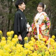 河津桜で和装前撮りの画像21